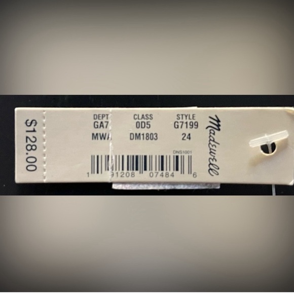 NWT Madewell The Highrise Slim Boy Jean - Picture 6 of 7